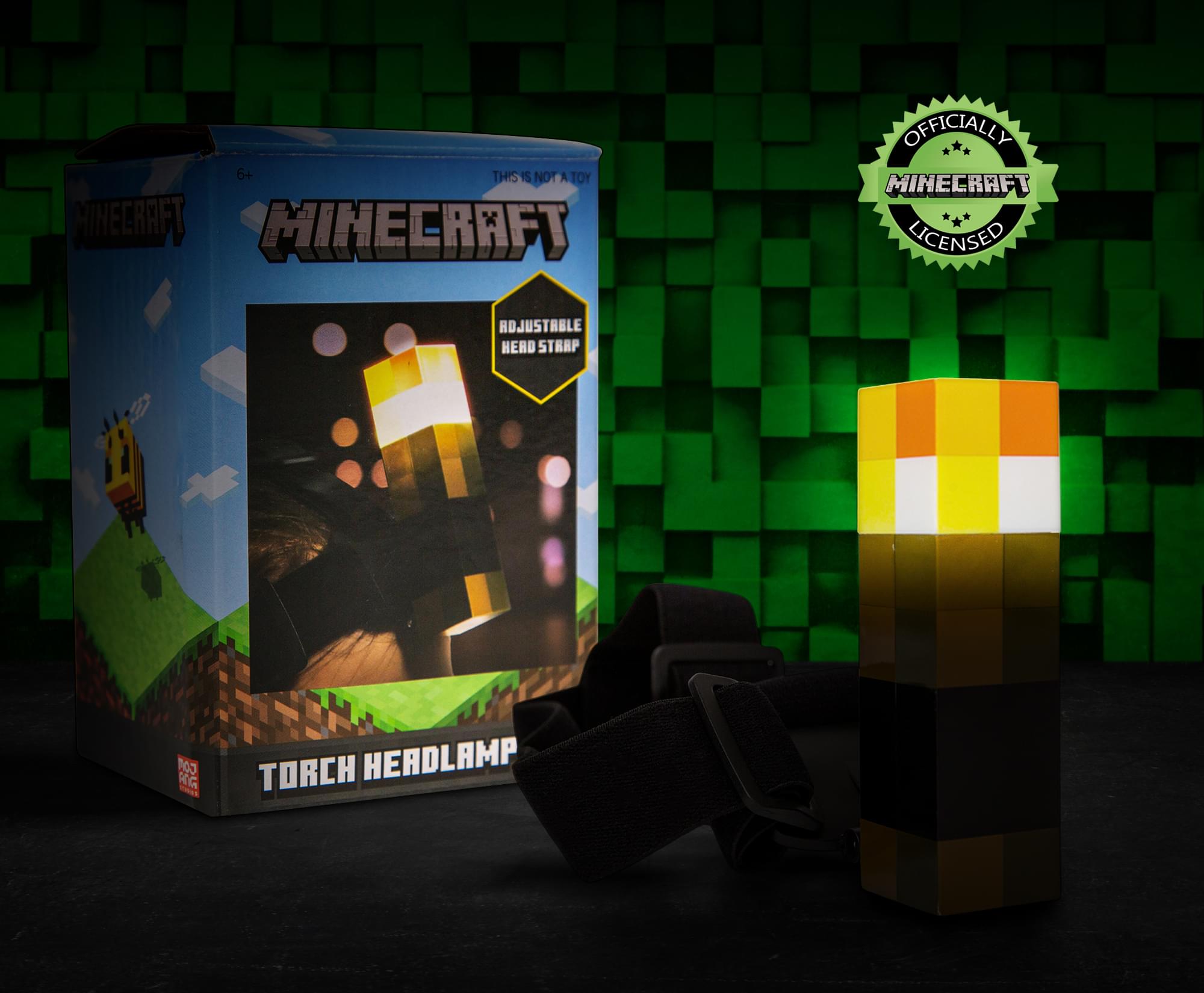 Minecraft Brownstone Torch Headlamp - Light Up Your Adventures