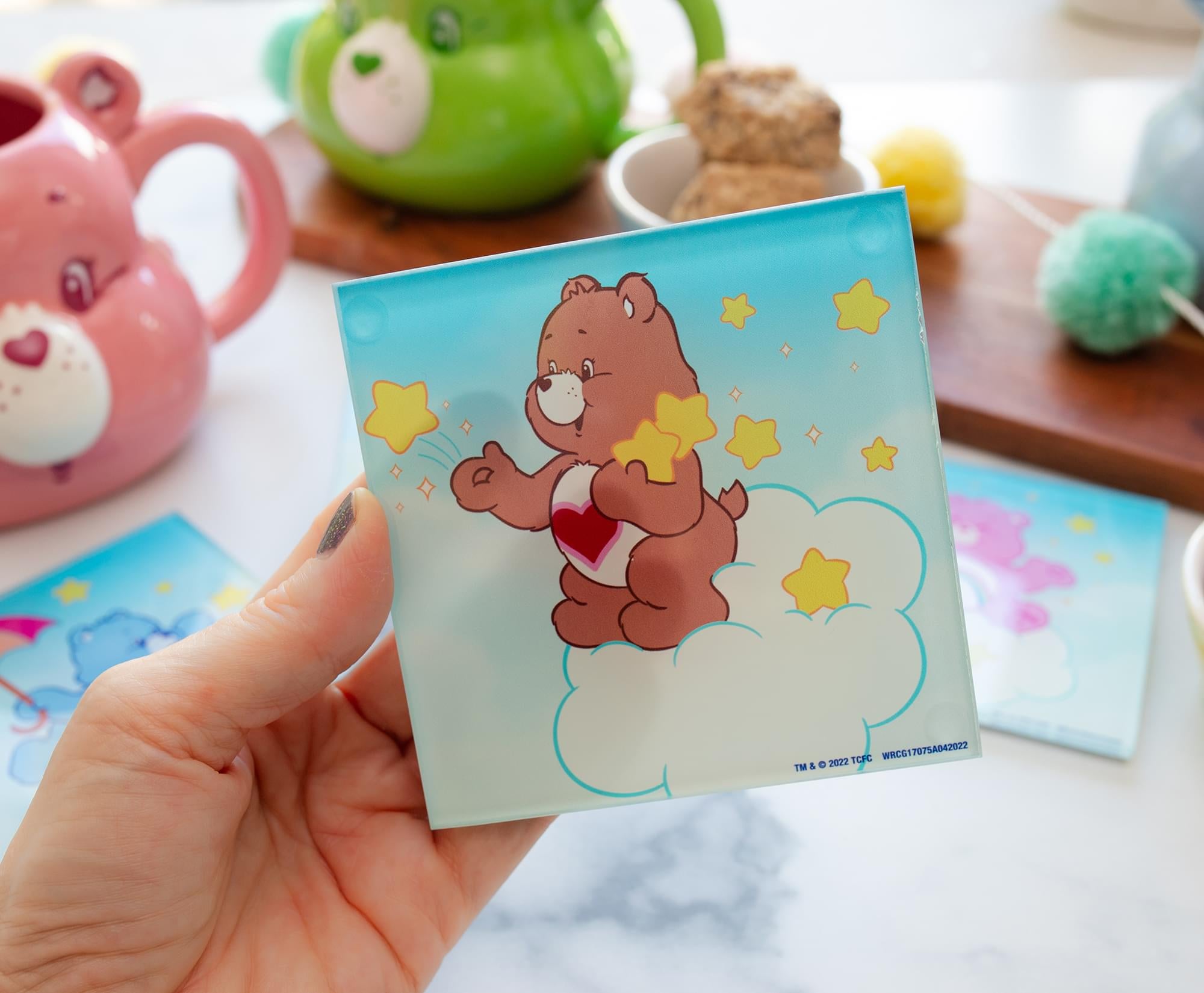 Care Bears Cloudy Delight Glass Coasters - Set of 4
