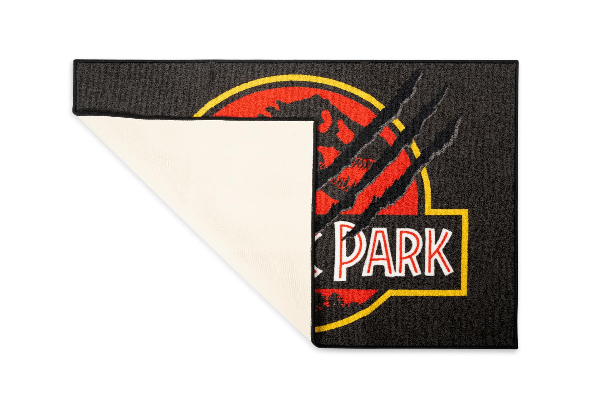 Roar into Style: Jurassic Park Logo Area Rug - 52 x 36 Inches