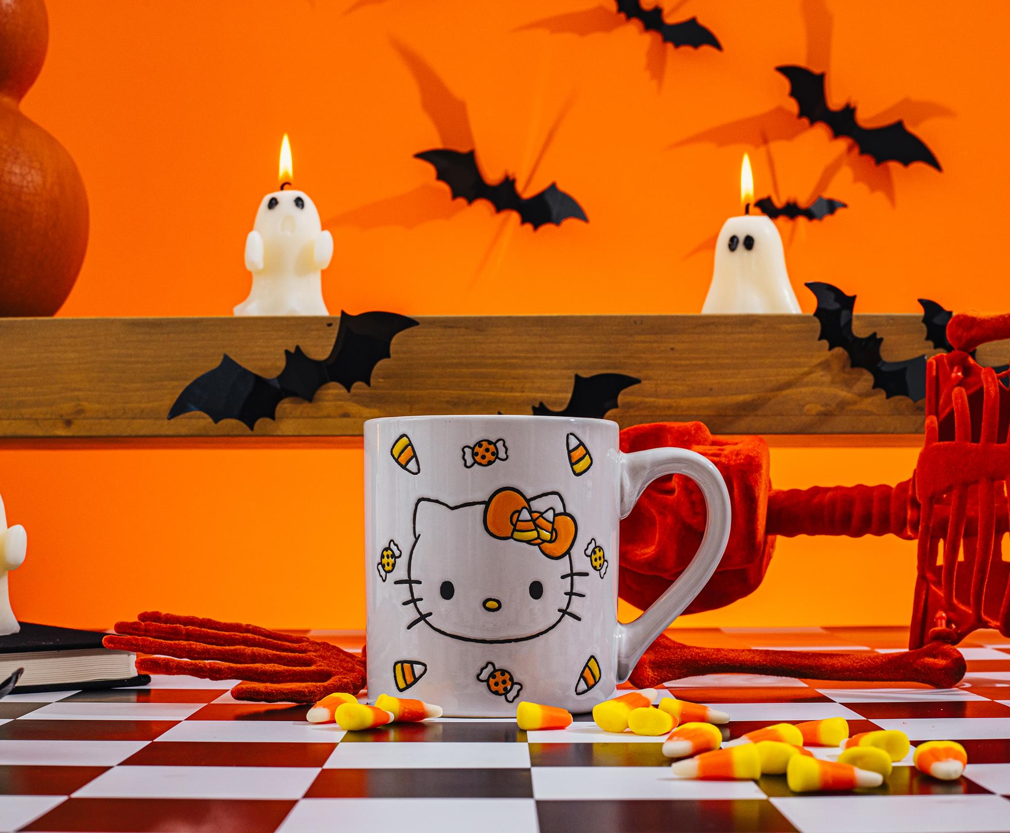 Sanrio Hello Kitty Candy Corn Ceramic Mug - 14 Ounce