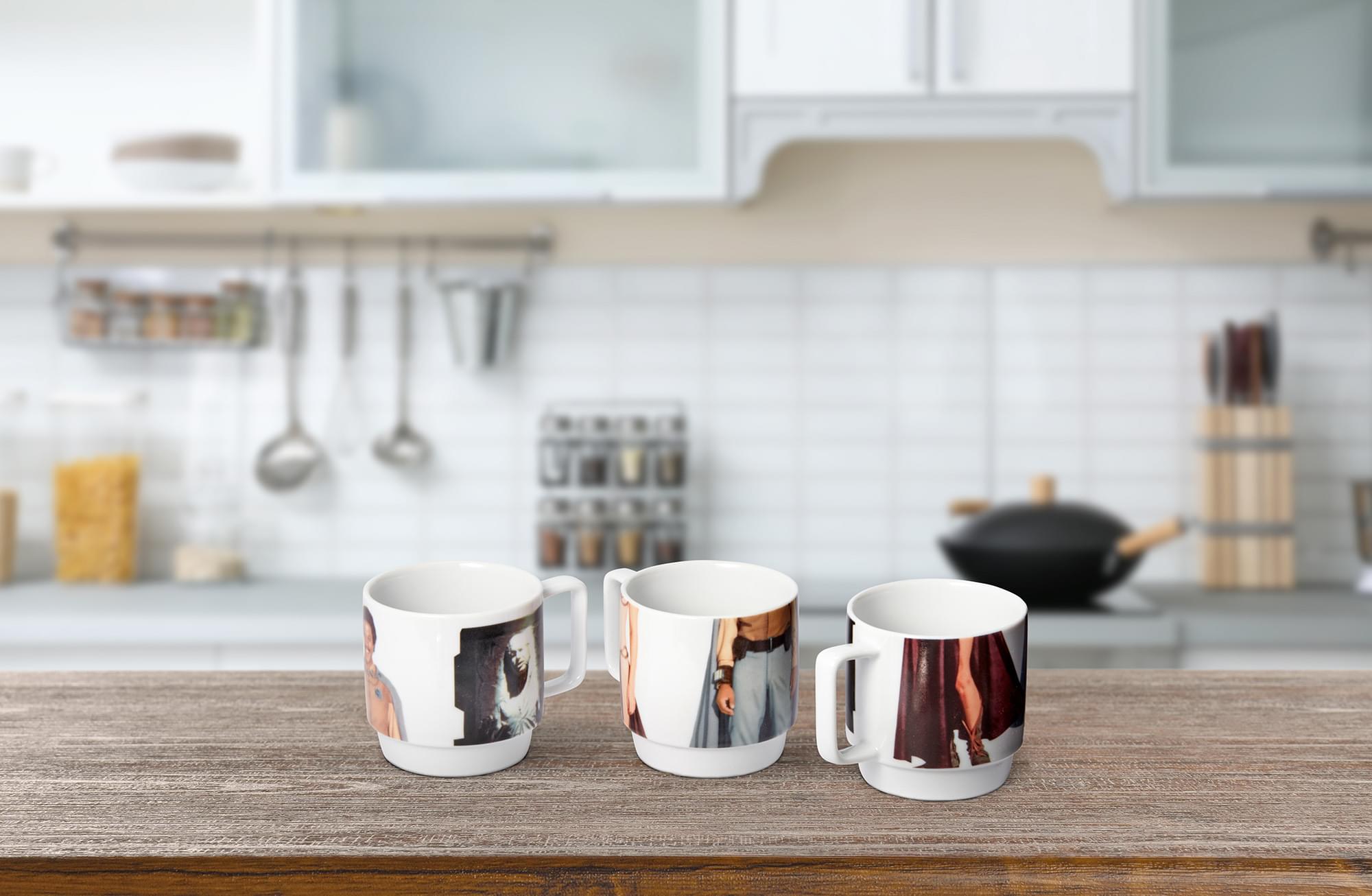 Star Wars Stackable 11-Oz Mugs - Princess Leia, Han Solo in Carbonite, Lando