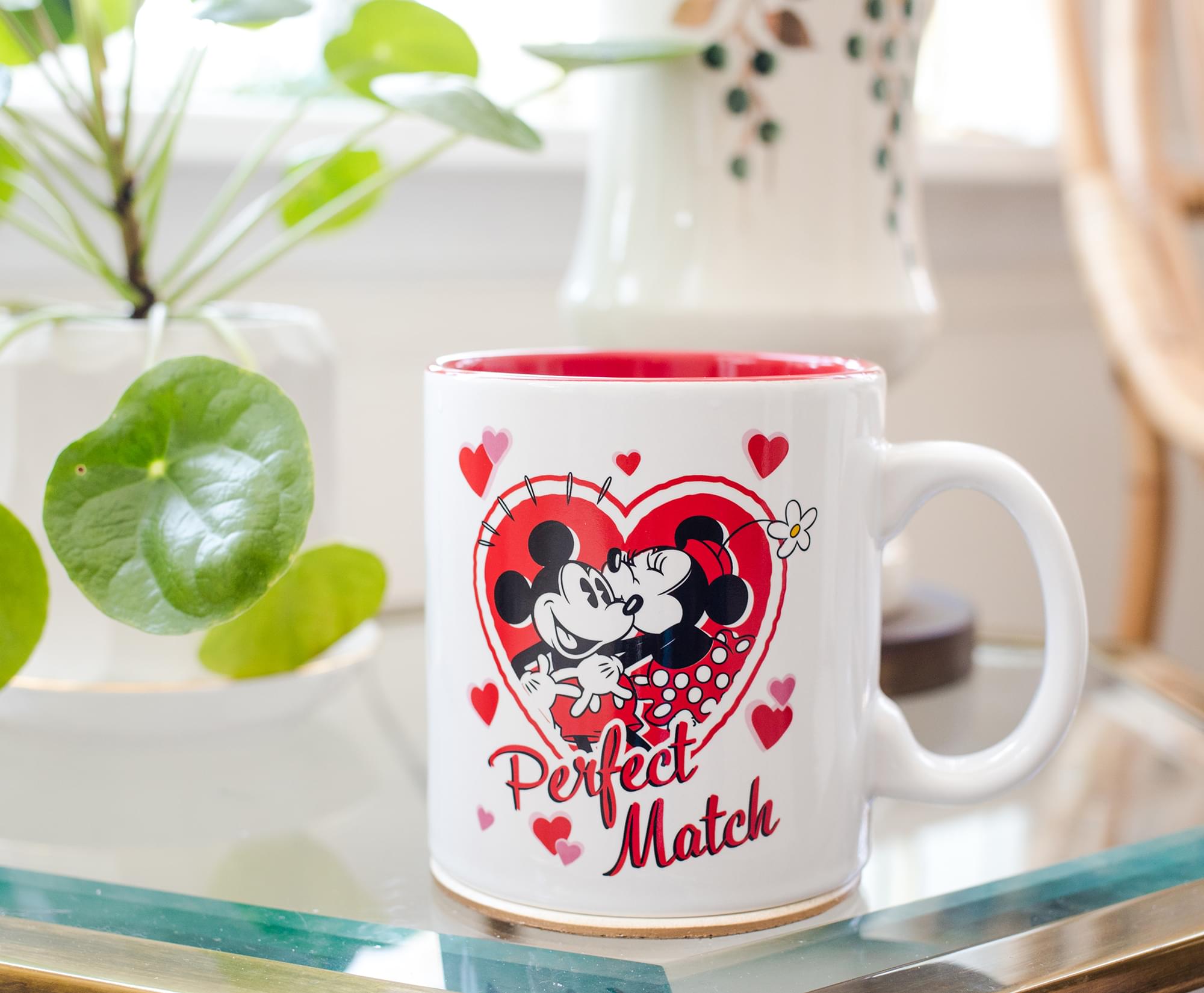 Charming Mickey & Minnie Ceramic Coffee Mug - 20 Oz