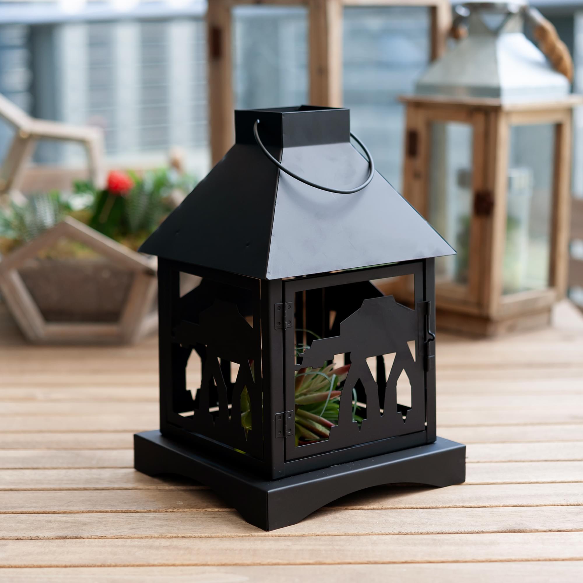 Star Wars Imperial AT-AT Walker 12-Inch Black Stamped Lantern