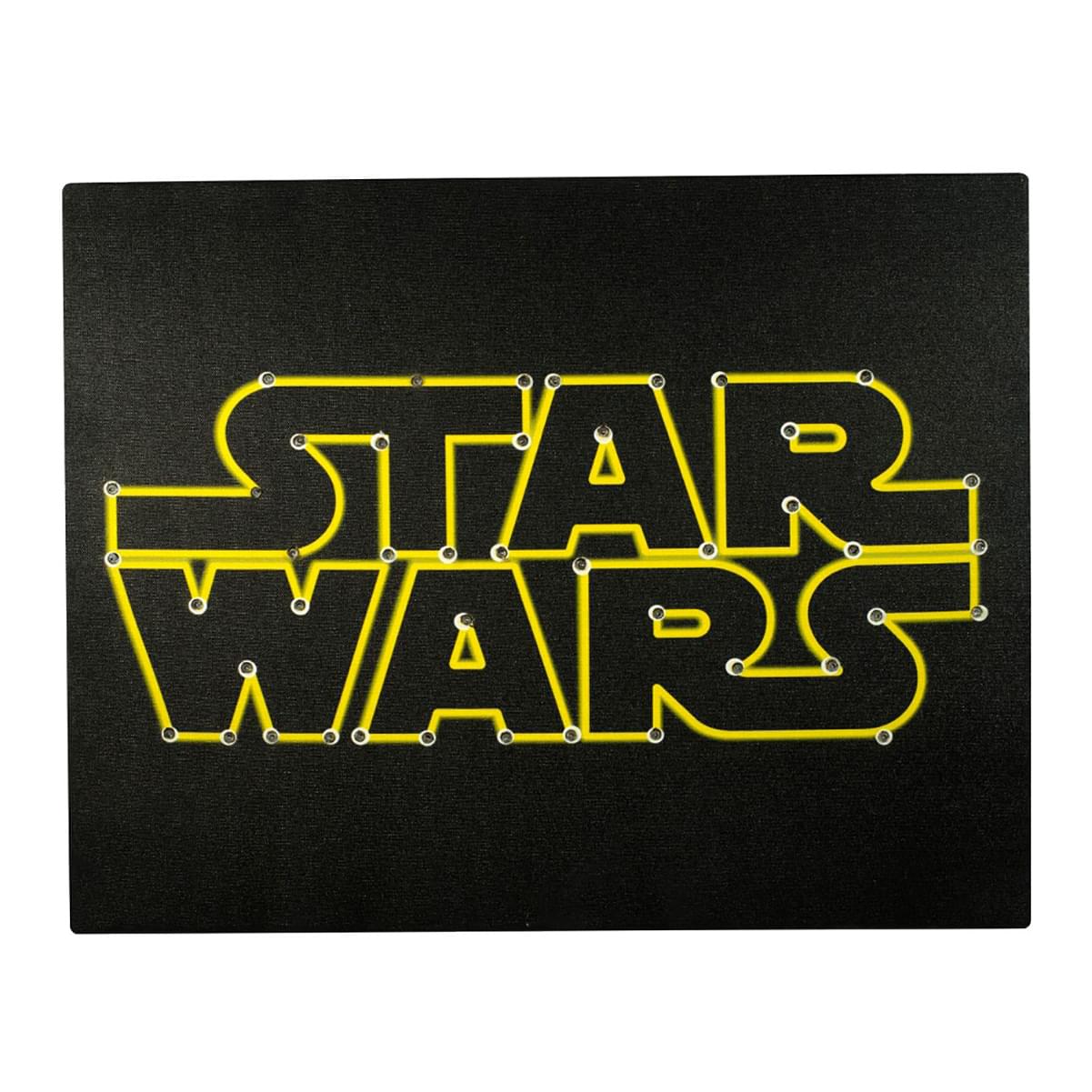 Epic Star Wars Logo Light-Up 16 x 20-Inch Black Wall Canvas