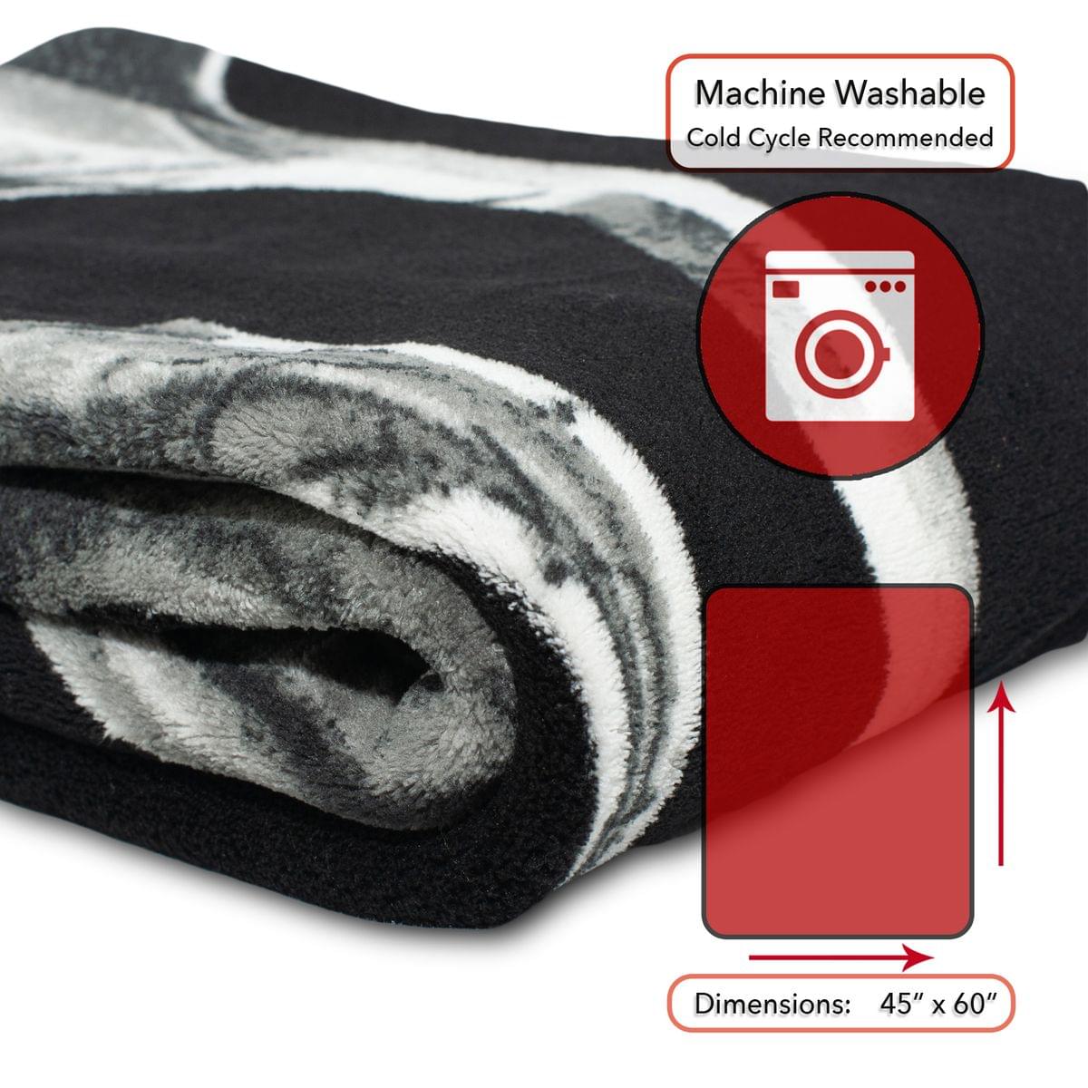 Show Your Love for Skyrim with This Dragon Emblem Fleece Throw Blanket