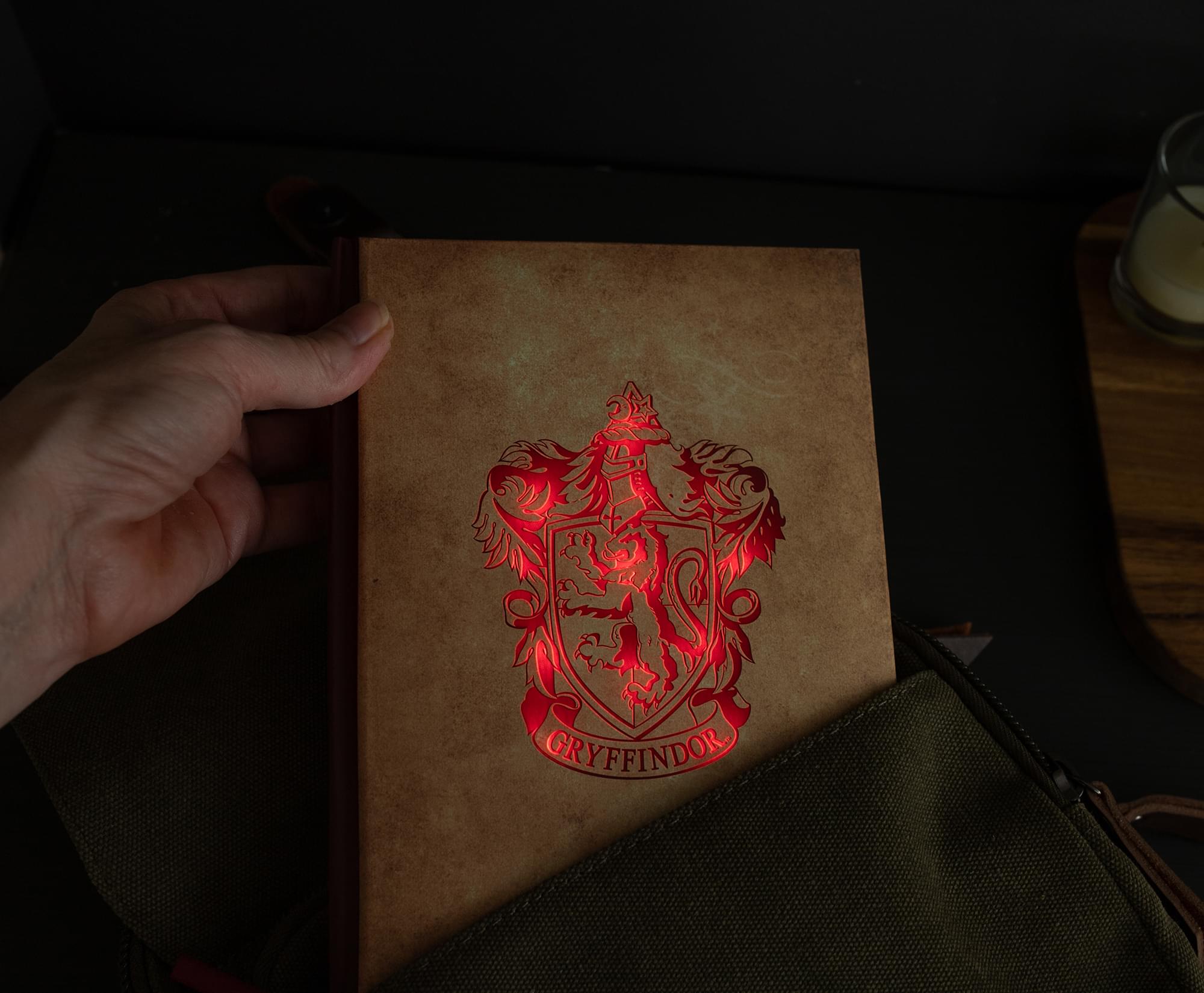 Enchanting Gryffindor Light-Up Harry Potter Hardcover Notebook