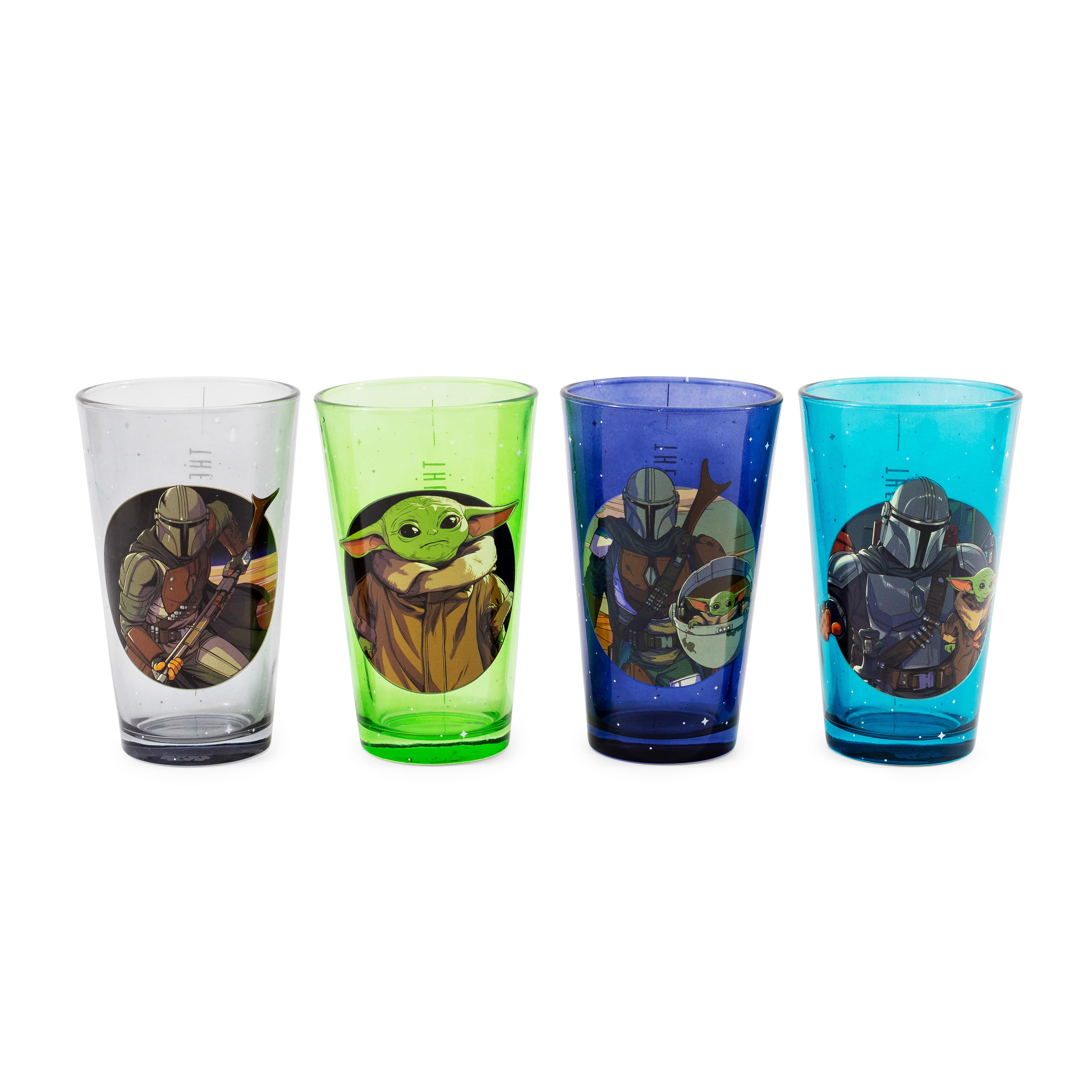 Epic Star Wars: The Mandalorian 16 - Ounce Pint Glasses Set of 4
