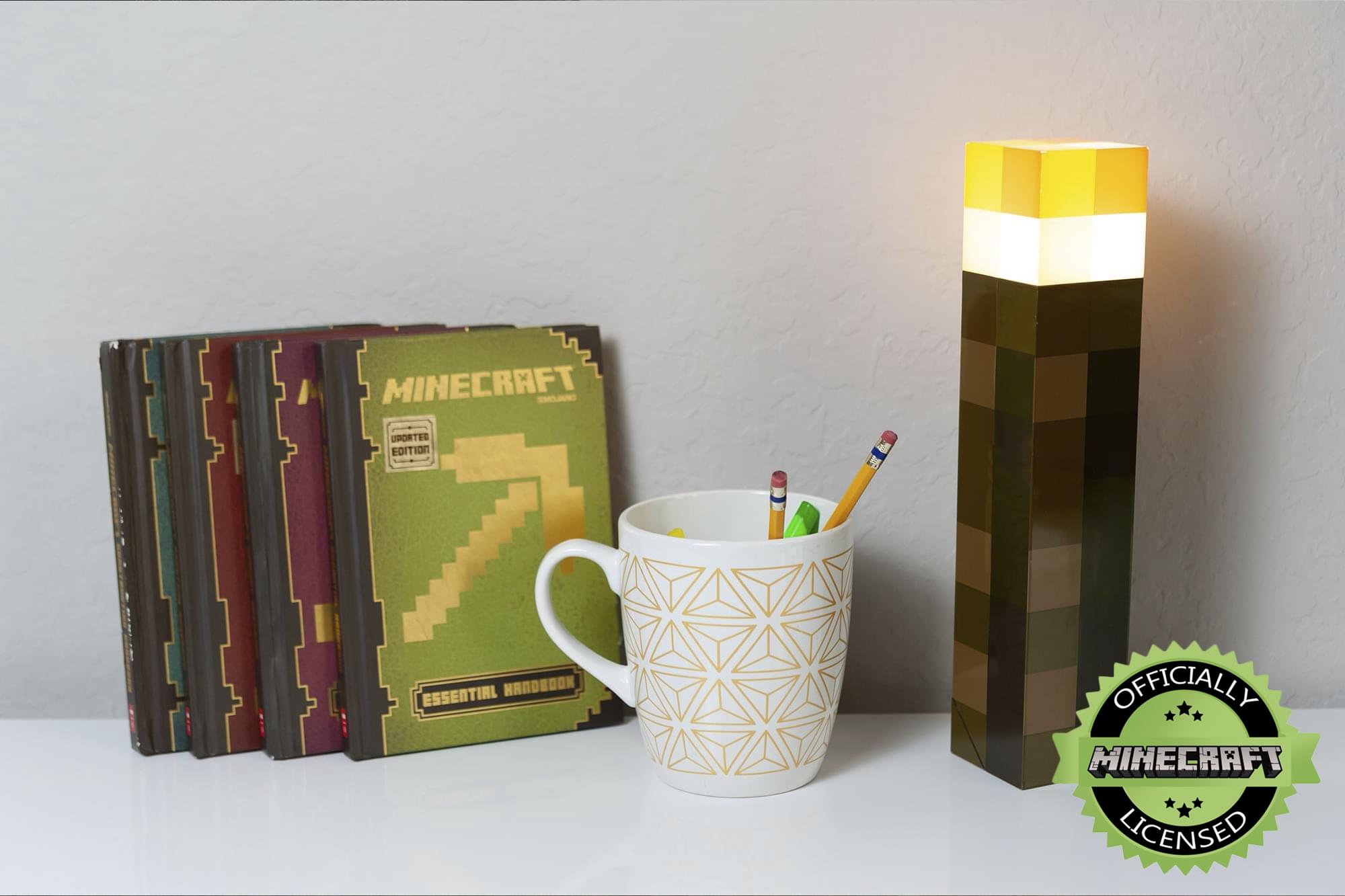 Illuminating Minecraft Torch: 12-Inch LED Night Lamp & Playtime Essential