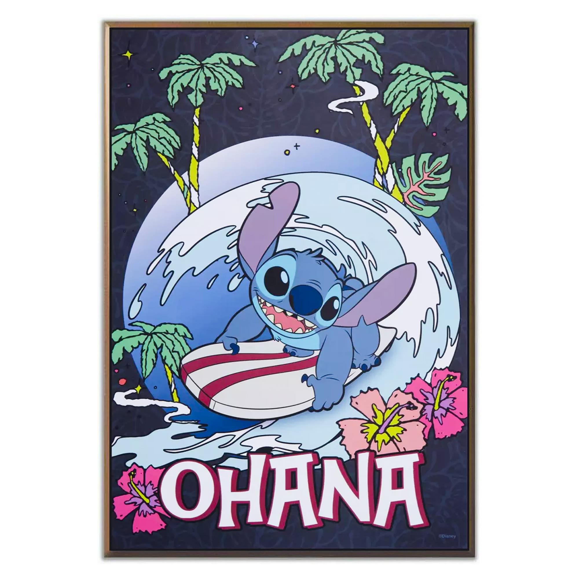 Enchanting Disney Lilo & Stitch Ohana Framed Wall Art - 13 x 19 Inches